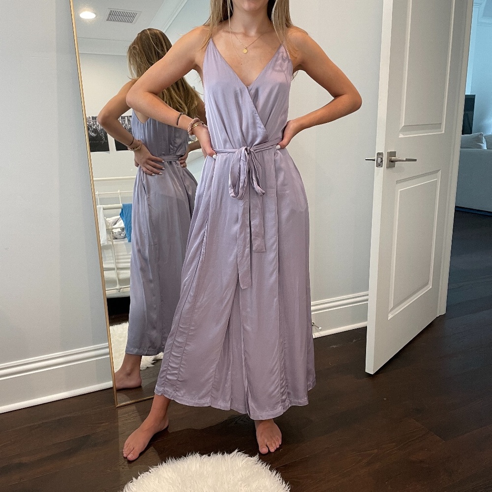 YFB Sleeveless Cropped Wide Leg Jumpsuit NWOT